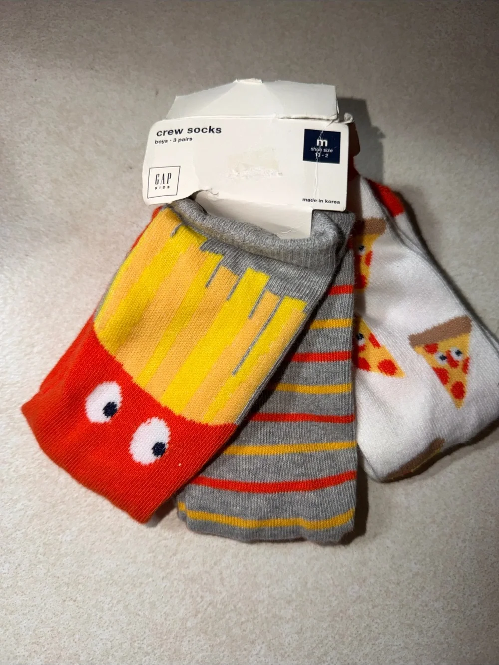 Gap kids crew cut medium (13-2 shoe) socks